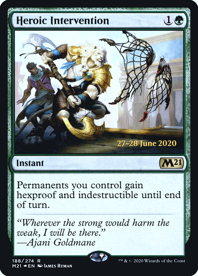 Heroic Intervention (188s) - Core Set 2021 Promos (PM21)