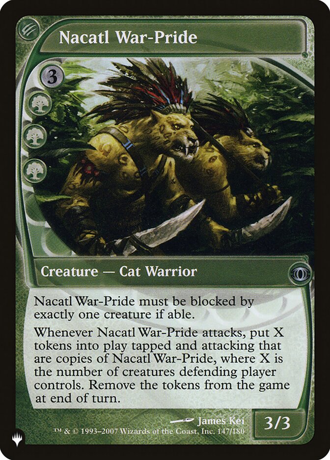 Nacatl War-Pride (FUT-147) - The List (PLST)