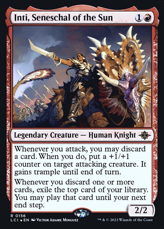 Inti, Seneschal of the Sun (156s) - The Lost Caverns of Ixalan Promos (PLCI)