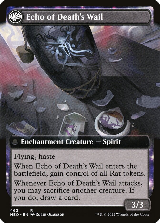 Tribute to Horobi // Echo of Death's Wail (462) - Kamigawa: Neon Dynasty (NEO)