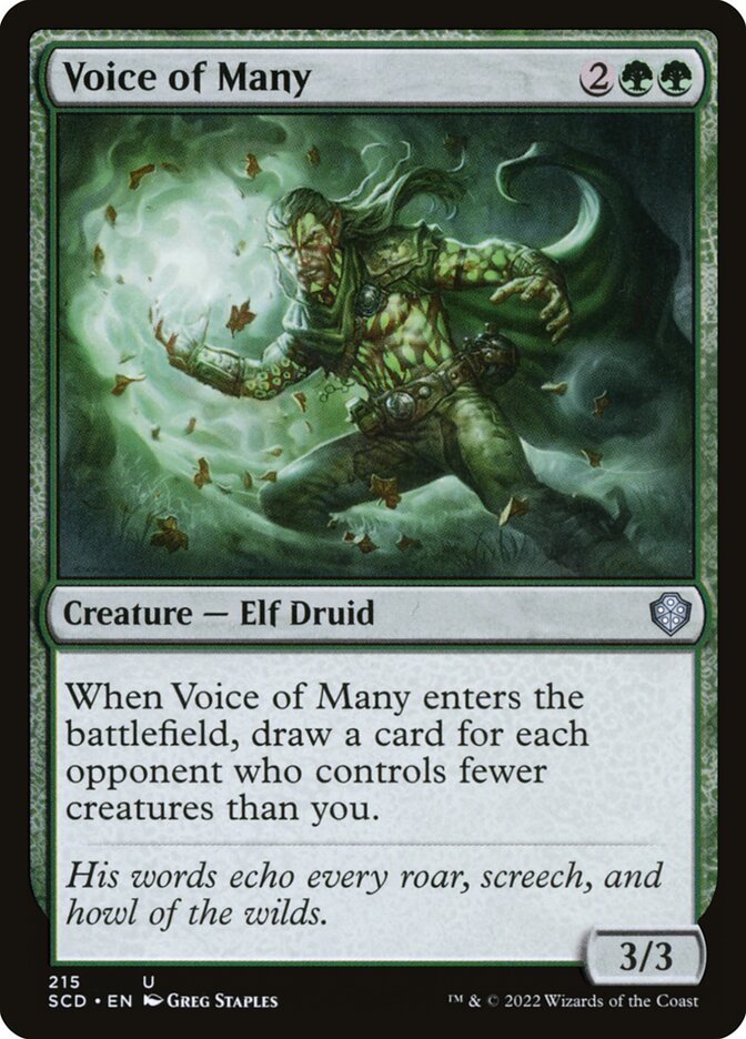 Voice of Many (215) - Starter Commander Decks (SCD)