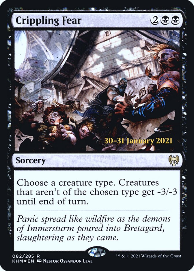 Crippling Fear (82s) - Kaldheim Promos (PKHM)