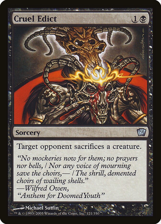 Cruel Edict (121) - Ninth Edition (9ED)