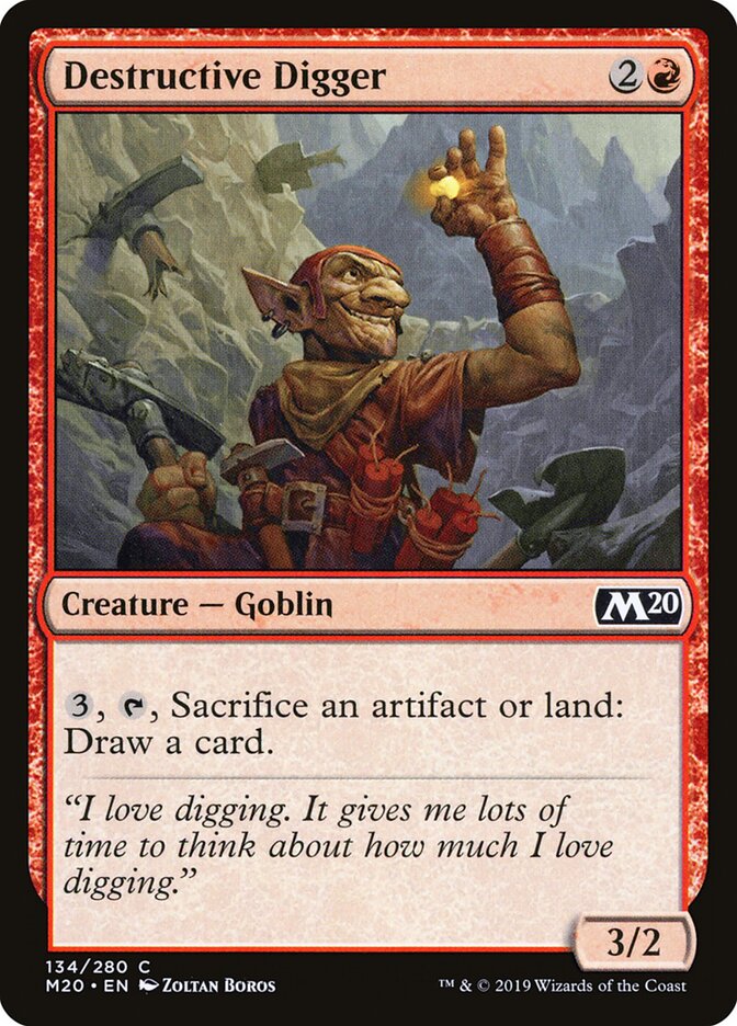 Destructive Digger (134) - Core Set 2020 (M20)