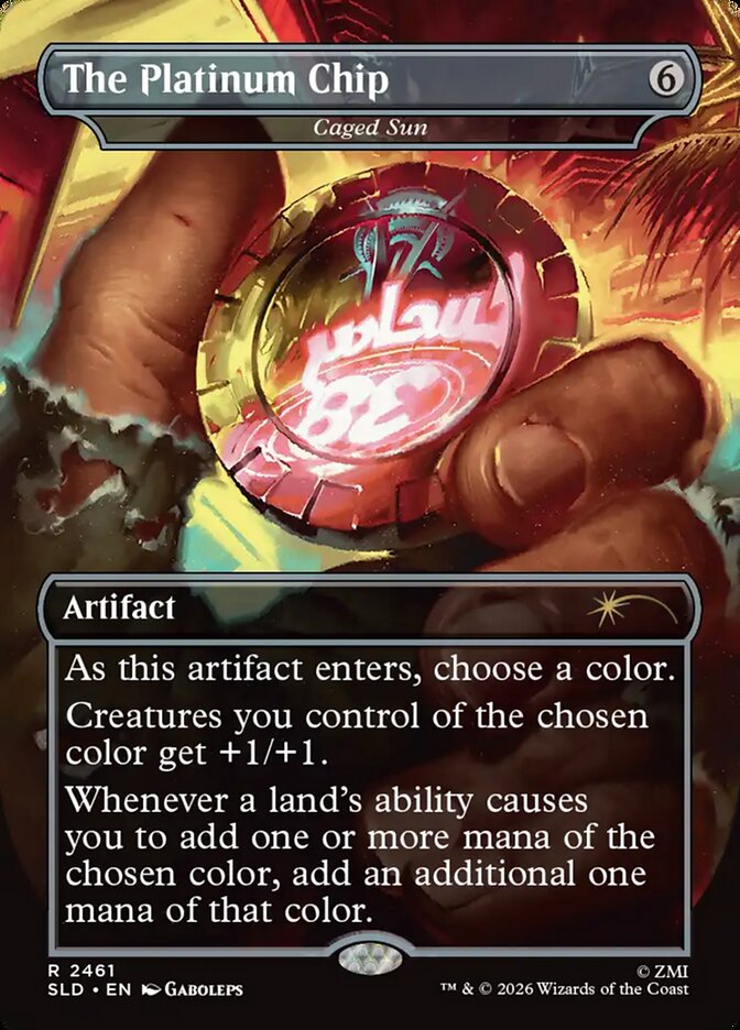 The Platinum Chip - Caged Sun (2461) - Secret Lair Drop (SLD)