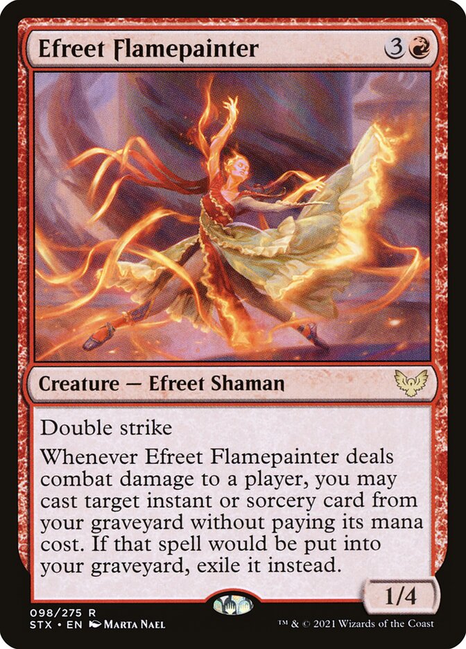 Efreet Flamepainter (98) - Strixhaven: School of Mages (STX)
