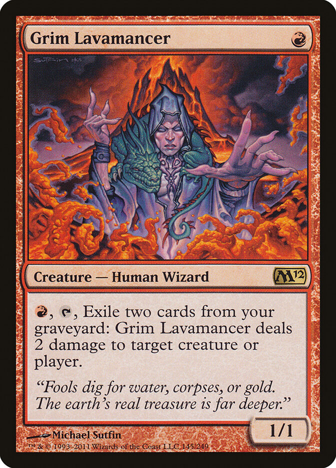 Grim Lavamancer (145) - Magic 2012 (M12)