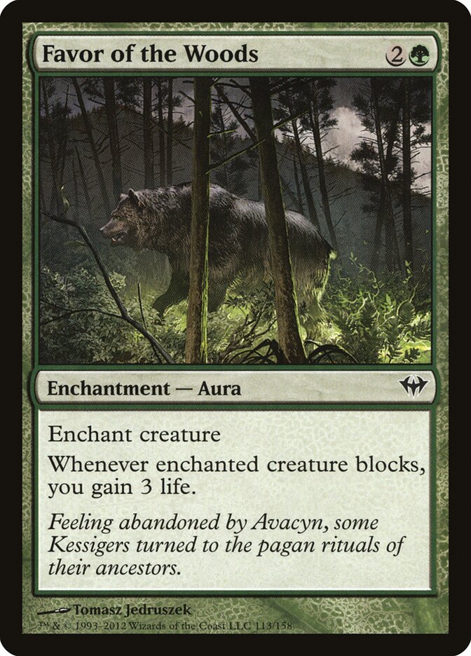 Favor of the Woods (113) - Dark Ascension (DKA)