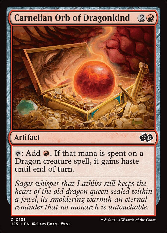 Carnelian Orb of Dragonkind (131) - Foundations Jumpstart (J25)