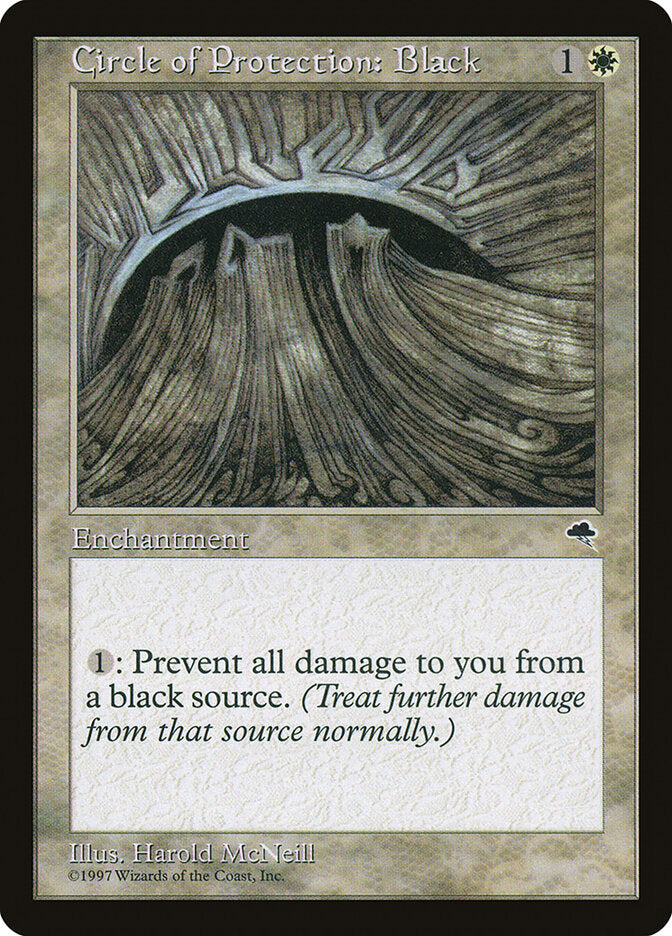 Circle of Protection: Black (8) - Tempest (TMP)