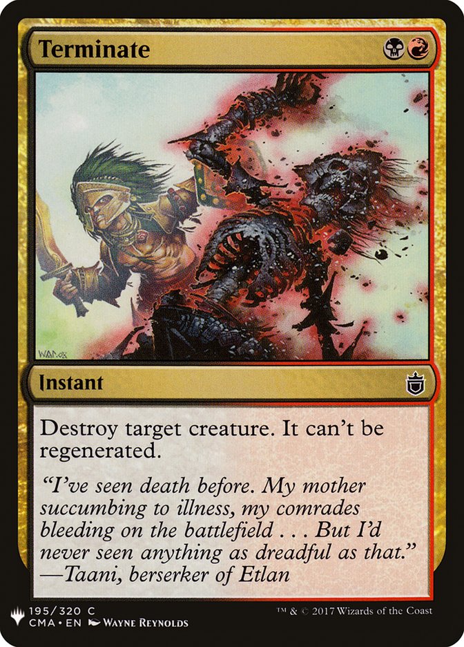 Terminate - The List (PLST)
