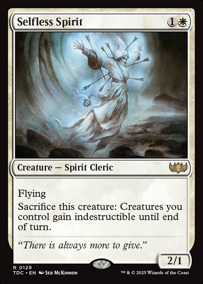 Selfless Spirit (129) - Tarkir: Dragonstorm Commander (TDC)