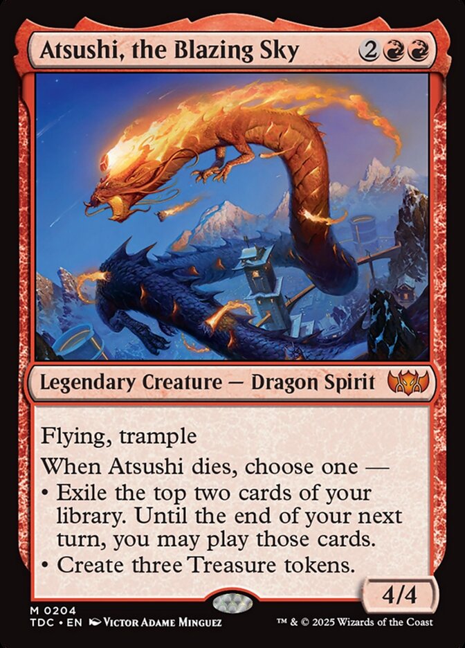 Atsushi, the Blazing Sky (204) - Tarkir: Dragonstorm Commander (TDC)