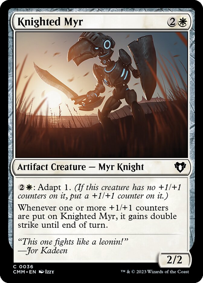 Knighted Myr (36) - Commander Masters (CMM)