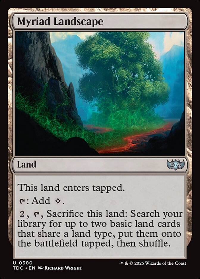 Myriad Landscape (380) - Tarkir: Dragonstorm Commander (TDC)