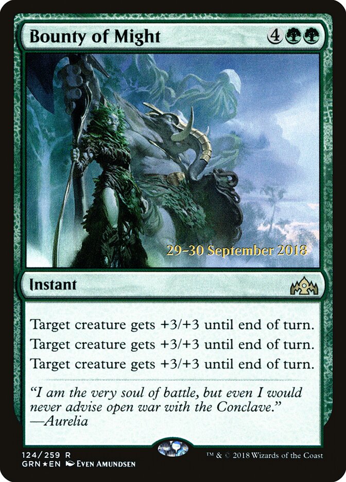 Bounty of Might (124s) - Guilds of Ravnica Promos (PGRN)