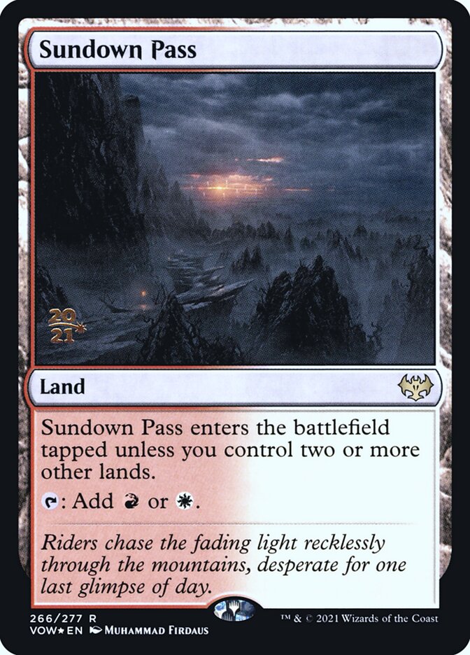 Sundown Pass (266s) - Innistrad: Crimson Vow Promos (PVOW)