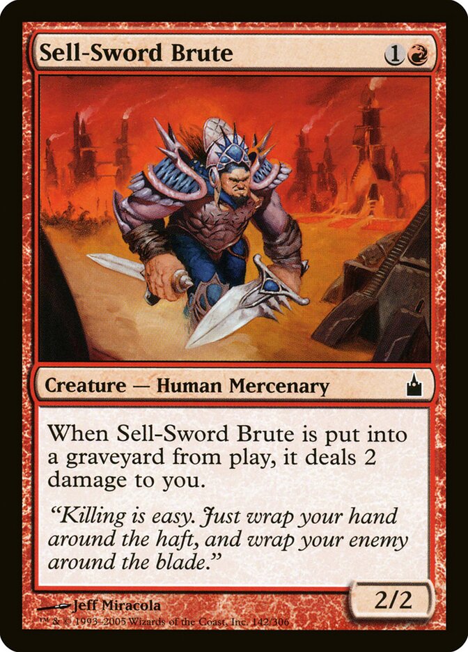 Sell-Sword Brute (142) - Ravnica: City of Guilds (RAV)
