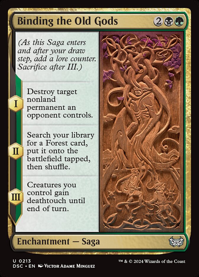Binding the Old Gods (213) - Duskmourn: House of Horror Commander (DSC)