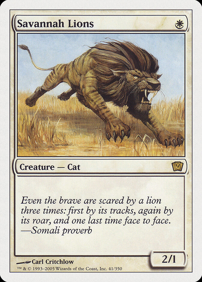 Savannah Lions (41) - Ninth Edition (9ED)