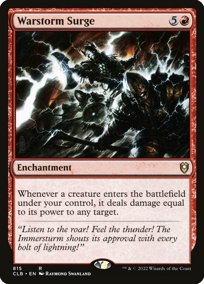 Warstorm Surge (815) - Commander Legends: Battle for Baldur's Gate (CLB)
