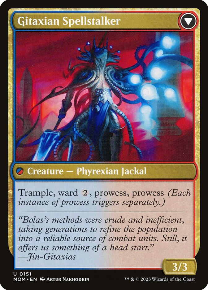 Khenra Spellspear // Gitaxian Spellstalker (151) - March of the Machine (MOM)