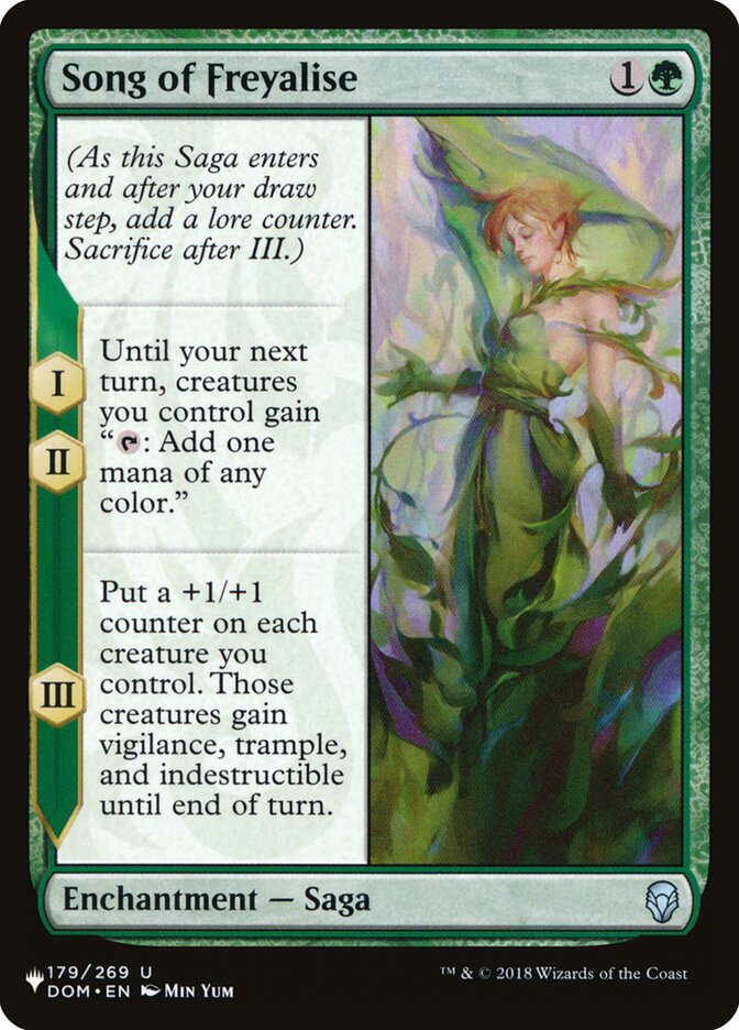 Song of Freyalise (DOM-179) - The List (PLST)