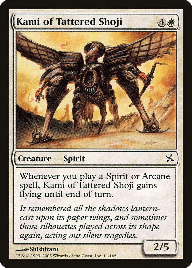 Kami of Tattered Shoji (11) - Betrayers of Kamigawa (BOK)