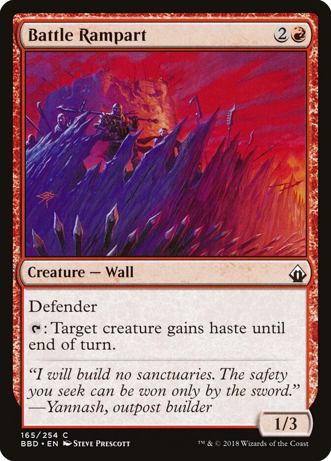 Battle Rampart (165) - Battlebond (BBD)