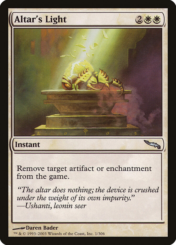 Altar's Light (1) - Mirrodin (MRD)
