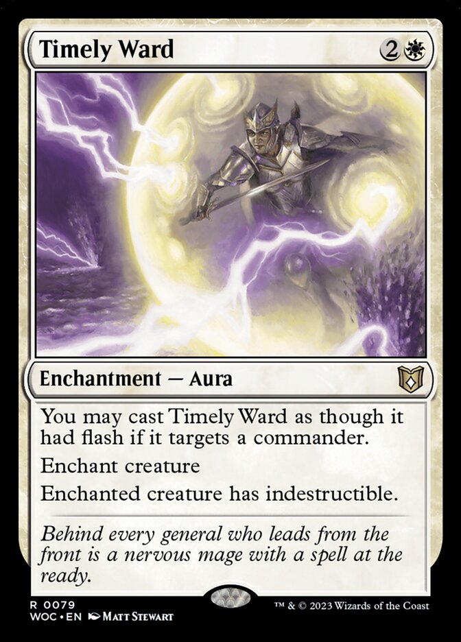 Timely Ward (79) - Wilds of Eldraine Commander (WOC)