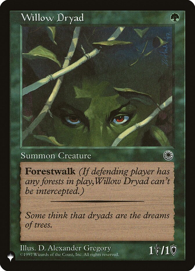 Willow Dryad (POR-193) - The List (PLST)