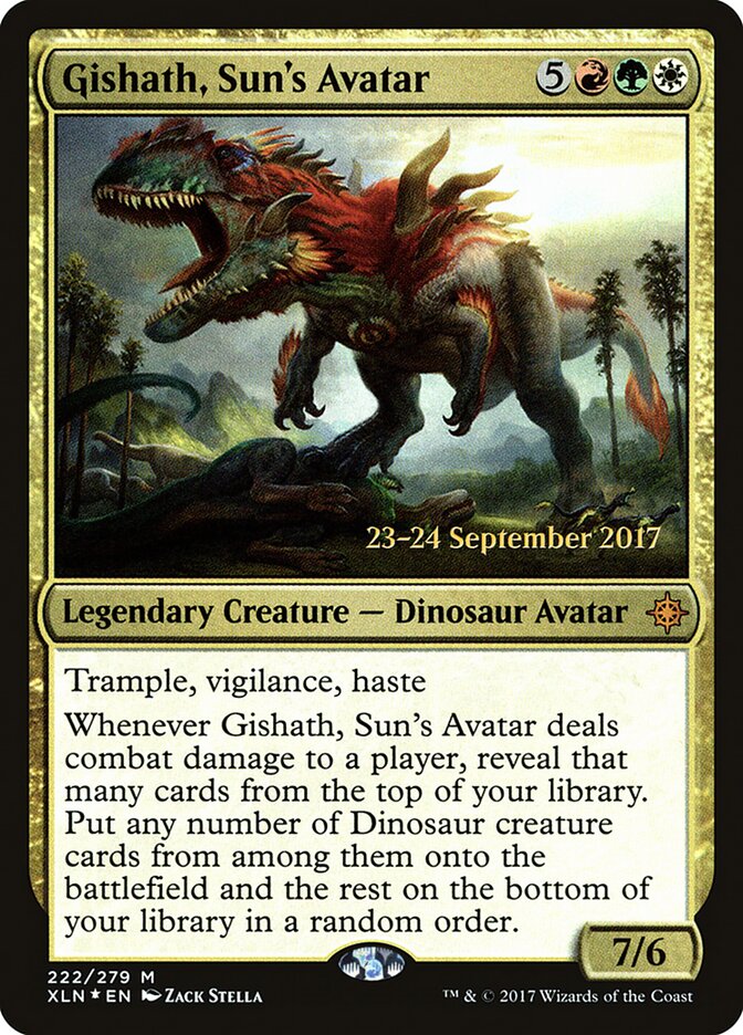 Gishath, Sun's Avatar (222s) - Ixalan Promos (PXLN)