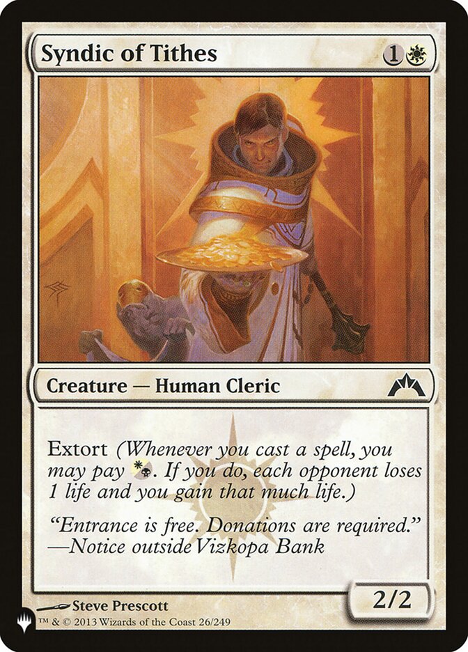 Syndic of Tithes (GTC-26) - The List (PLST)