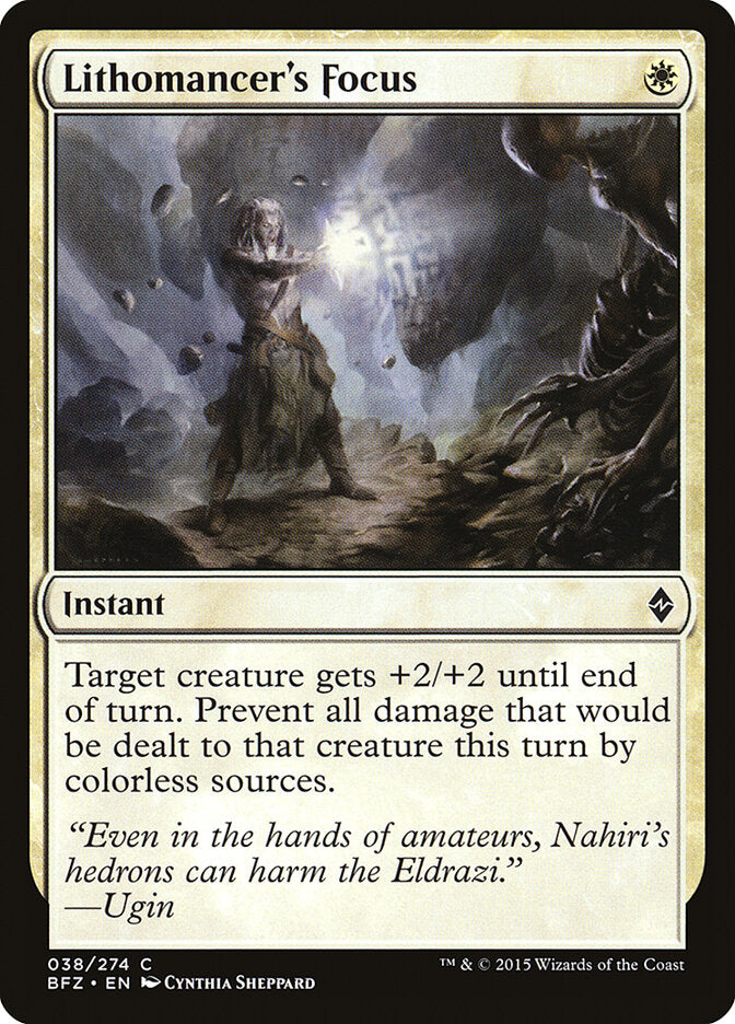 Lithomancer's Focus (38) - Battle for Zendikar (BFZ)
