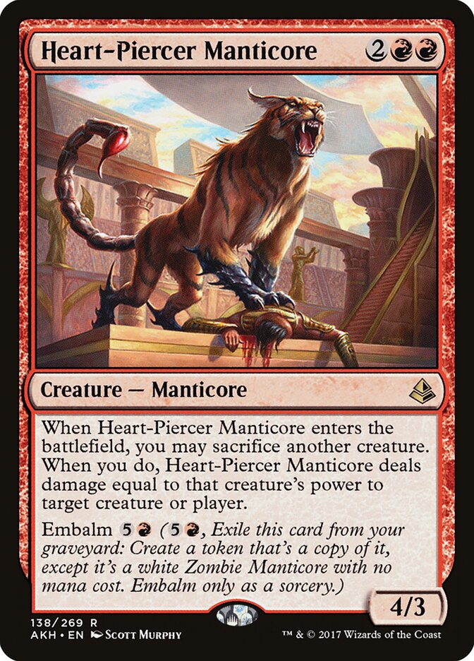 Heart-Piercer Manticore (138) - Amonkhet (AKH)