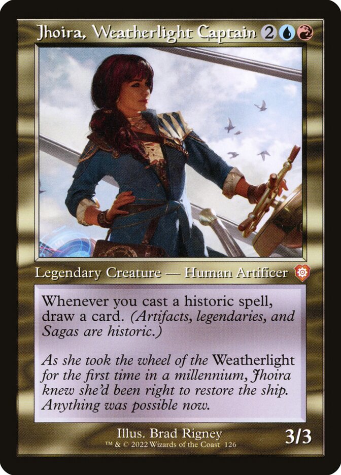 Jhoira, Weatherlight Captain (126) - The Brothers' War Commander (BRC)