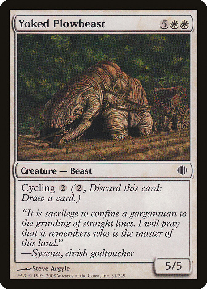 Yoked Plowbeast (31) - Shards of Alara (ALA)