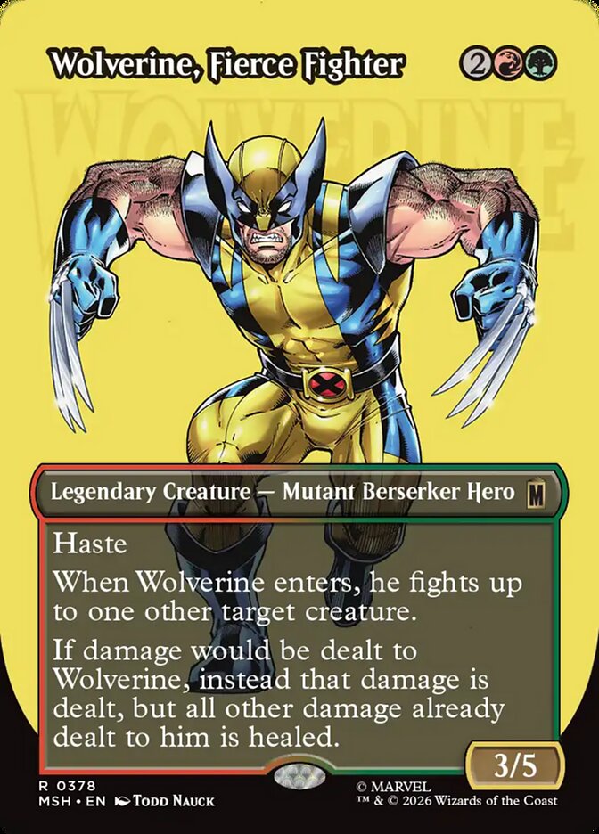 Wolverine, Fierce Fighter (378) - Marvel Super Heroes (MSH)