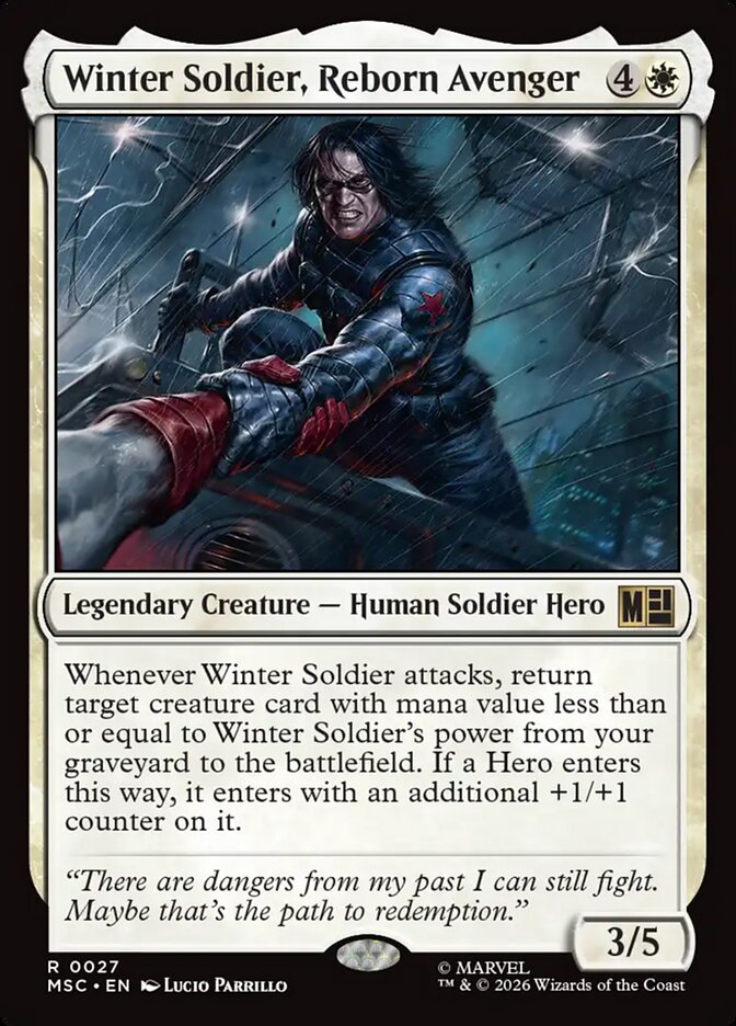 Winter Soldier, Reborn Avenger (27) - Marvel Super Heroes Commander (MSC)