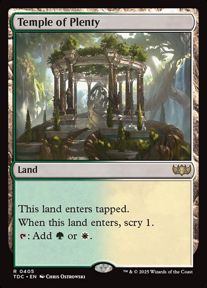 Temple of Plenty (405) - Tarkir: Dragonstorm Commander (TDC)