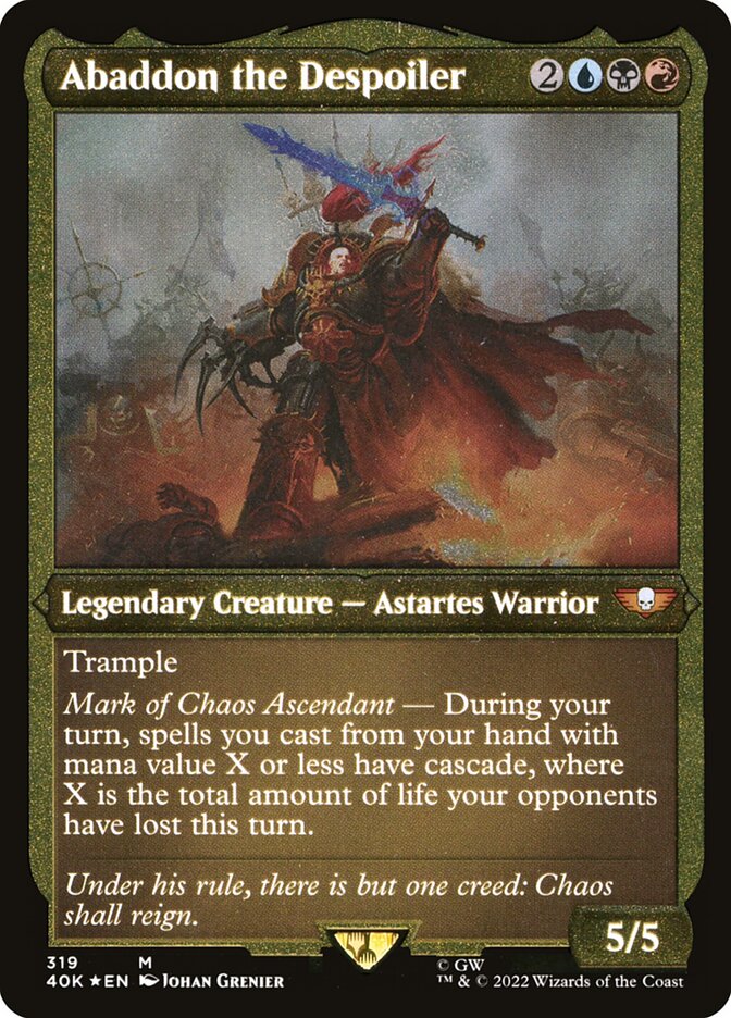 Abaddon the Despoiler (319) - Warhammer 40,000 Commander (40K)