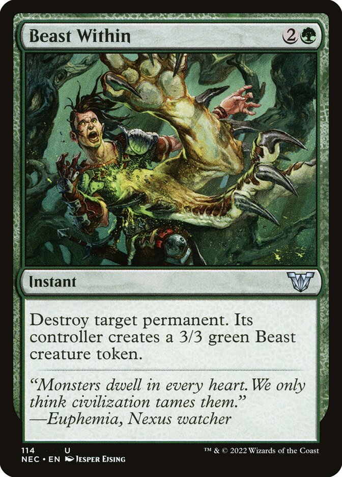 Beast Within (114) - Neon Dynasty Commander (NEC)