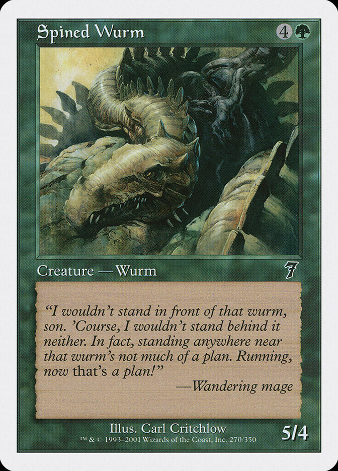 Spined Wurm (270) - Seventh Edition (7ED)
