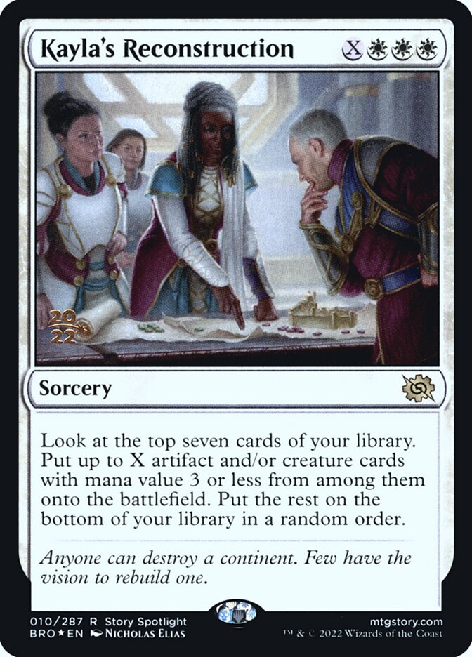 Kayla's Reconstruction (10s) - The Brothers' War Promos (PBRO)