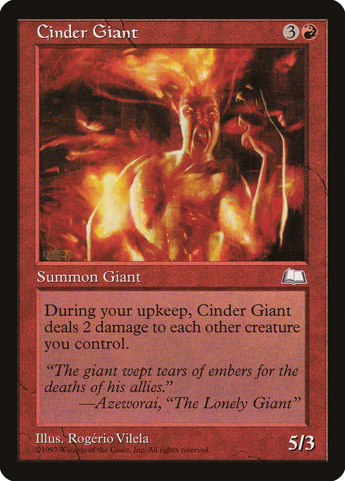 Cinder Giant (93) - Weatherlight (WTH)