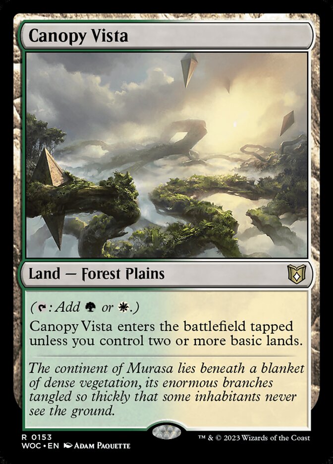 Canopy Vista (153) - Wilds of Eldraine Commander (WOC)