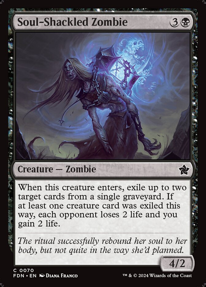 Soul-Shackled Zombie (70) - Foundations (FDN)