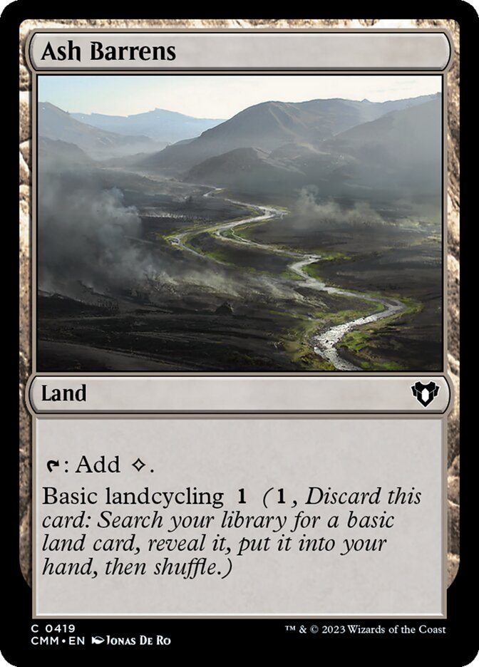 Ash Barrens (419) - Commander Masters (CMM)