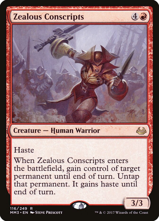 Zealous Conscripts (116) - Modern Masters 2017 (MM3)